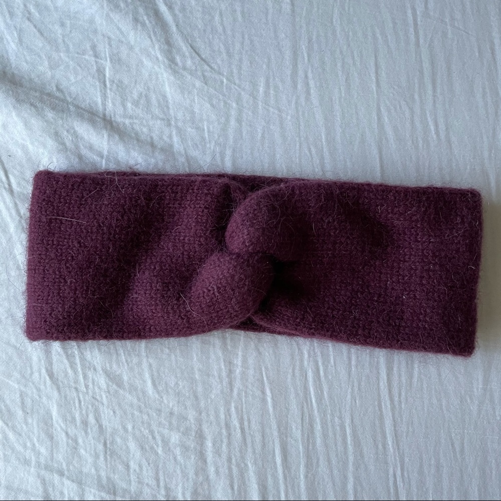 H&M Burgundy Knit Headband/Ear warmer